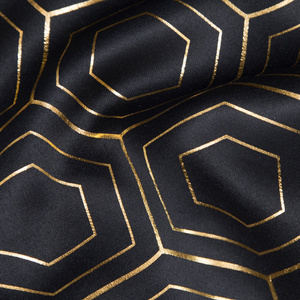 Zasłona 135 x 250 Dekoracyjna Blackout Kaja Czarna