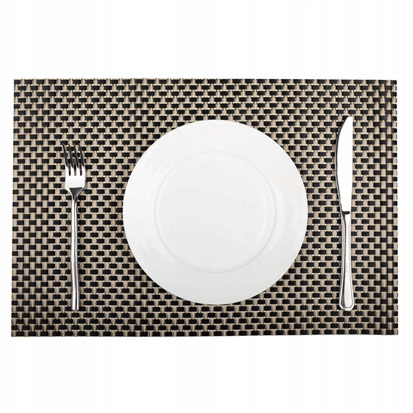 Podkładka 30 x 45 Dekoracyjna Mocca Czarny+Złoty