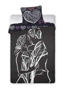 Bedding Cotton Amore 001 Lovers 160x200NP 2 parts