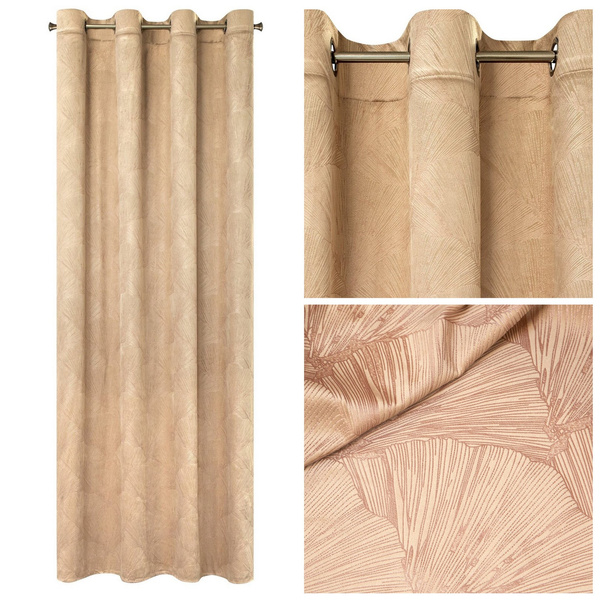 Zasłona Velvet Pierre Cardin Goja 140 x 250 Beż