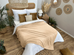 Blanket 160 x 200 Microfiber Embossed Plush Ala 3D Circle 07