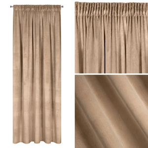 Curtain 140 x 270 Decorative Velvet Melanie C.Beige