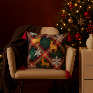 Christmas pillowcase 45 x 45 Christmas Panama 5381A