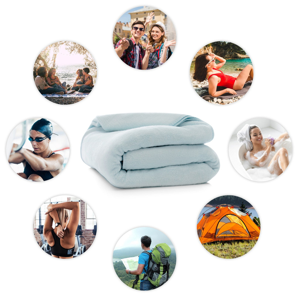 Towel 50 x 90 Quick-Drying Microfiber Iben 12