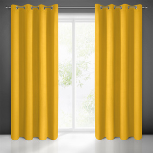 Curtain 135 x 250 Decorative Blackout Logan Mustard