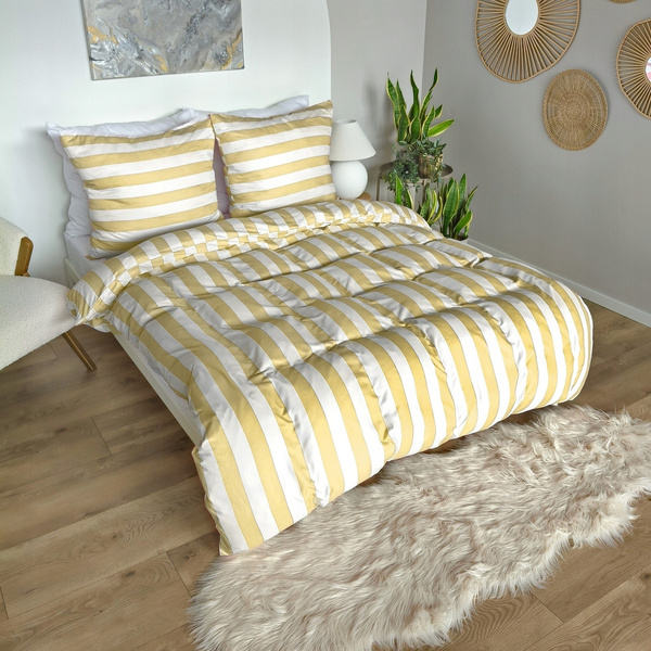 Pościel 160 x 200 3cz Mikrofibra w Pasy Eusebia Home 04