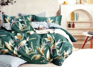 Bedding 200 x 220 3pc Satin Cotton No. A1545