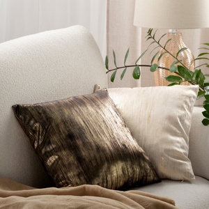 Poszewka 45x45 Dekoracyjna Welwet EMILA Krem+Sza