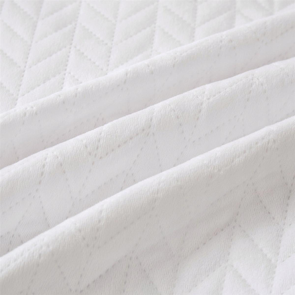 Narzuta 200 x 220 Pikowana Velvet Moxie Biały