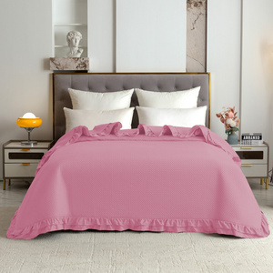 Quilted Bedspread 200 x 220 with Ruffle Rosella 08