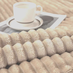 Blanket 200 x 220 Microfiber Plush Cadence Stripes 04