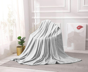 Blanket 200 x 220 Microfiber Stamped Ardea Stripes 13