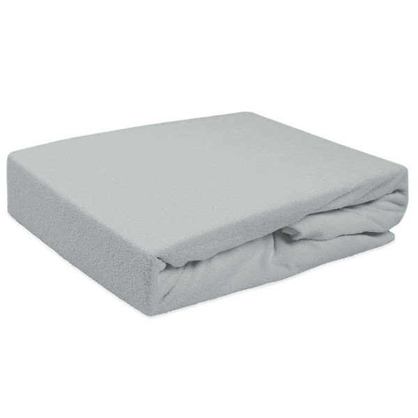 Prześcieradło Frotte z Gumką 155_D Popiel 60x120