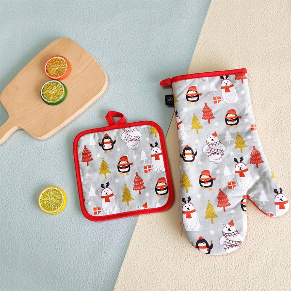 Kitchen Glove 18 x 33 Teddy Bear Set