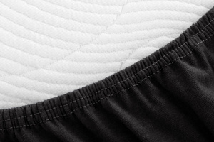 Prześcieradło Jersey z Gumką 002_D Czarny 120x200