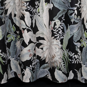 Curtain 140 x 250 Decorative Sally Black+Silver