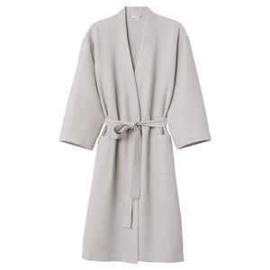 Gofer Unisex Cotton Bathrobe Vizzy M 03 Gray