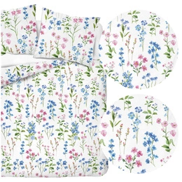 Pościel 220 x 200 3cz Flanela Bawełna Laura 5634A