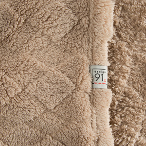 Blanket 170 x 210 Stamped Plush Nancy C.Beige