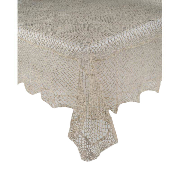Tablecloth 140 x 240 Crochet pattern 021 Beige