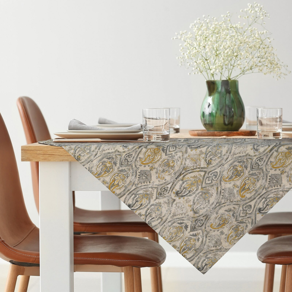 Tablecloth 85 x 85 Decorative Bocono Mustard