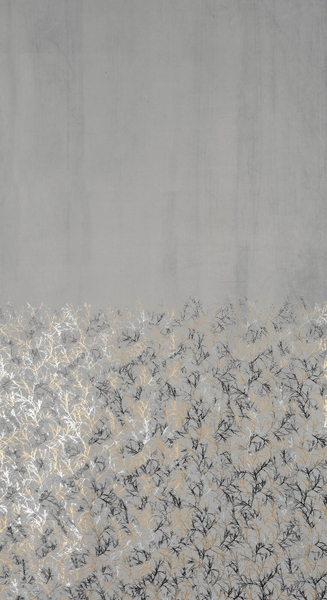 Zasłona 140 x 250 Welwet Przelotki Tori Srebrny