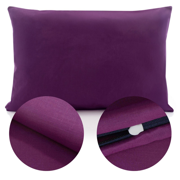 Cotton pillowcase 40 x 60 Uniform Ola Plum Purple
