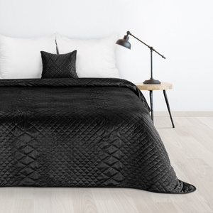 Quilted bedspread 170 x 210 Design91 Luiz3 Black