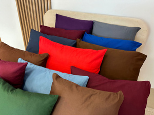 Cotton pillowcase 50 x 50 Uniform Ola Maroon Maroon