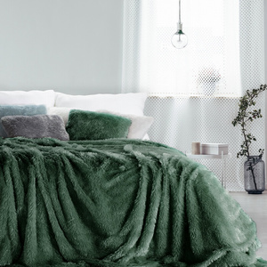 Koc 170 x 210 Design Dwustronny Tiffany C. Zieleń