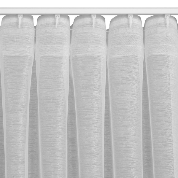 Firana Dekoracyjna Belissa 140 x 300 Taśma Biały