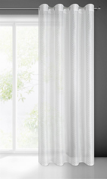 Sibel Decorative Curtains 140 x 250 White Sash
