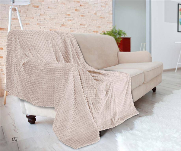 Blanket 150 x 200 Microfiber Stamped Diamond 02