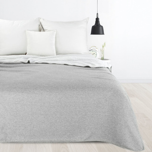 Blanket 150 x 200 Microfiber Two-sided Panda Silver+Bia