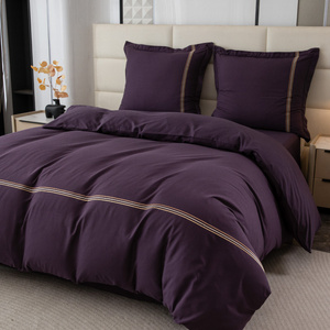 Pościel 140 x 200 2cz Gładka Z Haftem Lumera 04