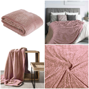 Blanket 170 x 210 Microfiber Design Cindy Powder Pink