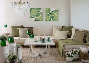 Pillowcase 60 x 60 Decorative Monte 6C Olive