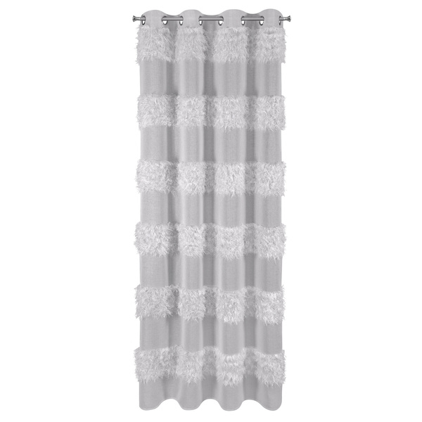Firana 140 x 250 Dekoracyjna Gotowa Margaret Srebr