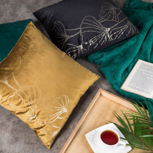 Poszewka 45 x 45 Dekoracyjna Velvet BLINK11 Kawowy