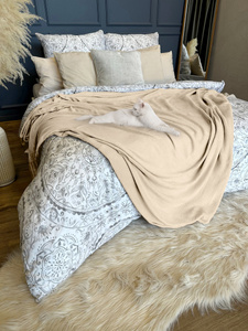 Blanket 160 x 200 Microfiber Solid Juana 08