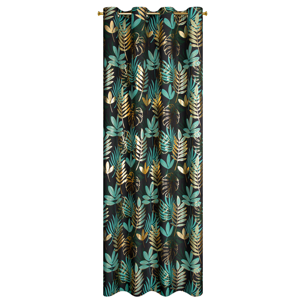 Zasłona 140 x 250 Dekoracyjna Przel Malta Czar+Zł