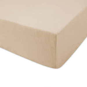 Jersey sheet with elastic 020_D Beige 140x200