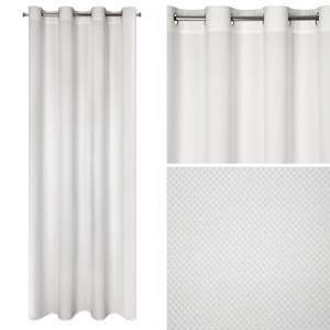 Curtain 140 x 250 Decorative Velvet Milo White