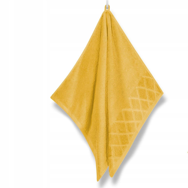 Ręcznik 30 x 30 Bawełna Silky 500 g/m2 Musztarda