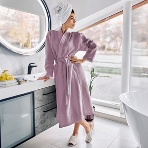 Gofer Unisex Cotton Bathrobe Vizzy L 06 Heather Purple