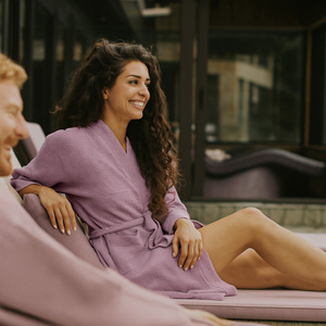 Szlafrok Gofer Bawełna Unisex Vizzy S 06 Wrzos