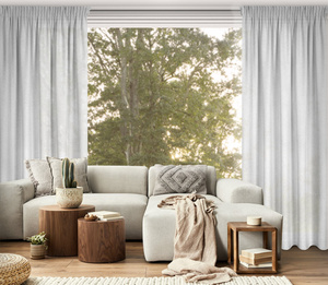 Zasłona 140 x 270 Dekoracyjna Taśma Eris J.Srebrny