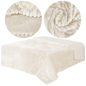 Double Sided Capri Bedspread Beige 160x200