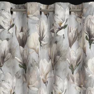 Curtain 140 x 250 Decorative Eyelets Lari Silver