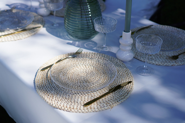 Tablecloth 140 x 280 Garden Waterproof Gaia Taupe